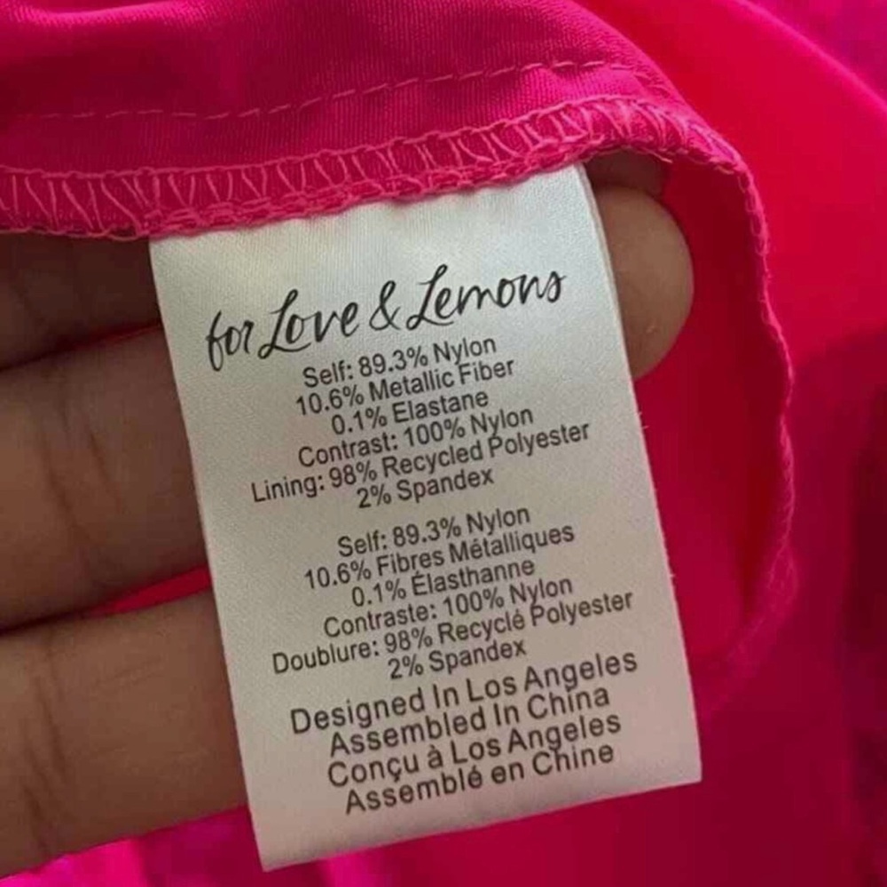 NWT For Love & Lemons Rosario Hot Pink Bustier Mini Tulle Dress Large dolls kill - Picture 13 of 13